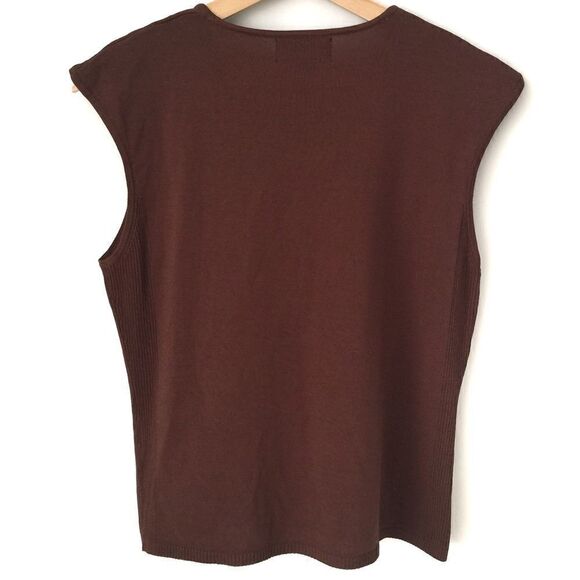 Finity Basic Top in Brown Size L - Picture 2 of 7